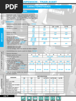 Suspension - Train Avant: Caractéristiques