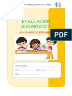 Evaluación Diagnostica de Matemática - COMPETENCIA 1