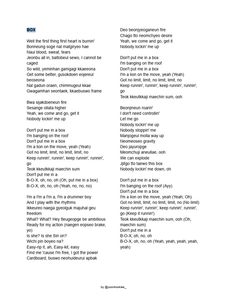 Lirik Setlist TDS3 | PDF