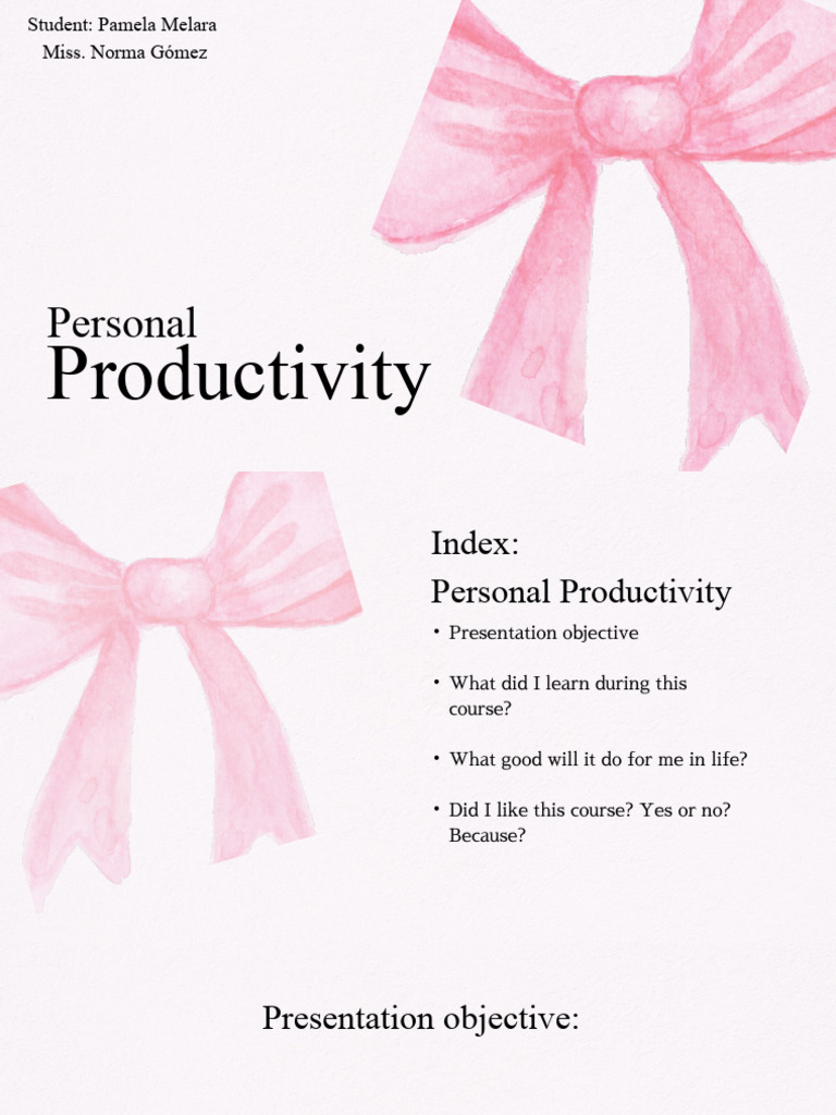 Personal Productivity | PDF | Computer File | Software