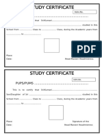 Study Certificate 3