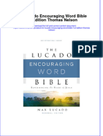 Full Ebook of Niv Lucado Encouraging Word Bible 1St Edition Thomas Nelson Online PDF All Chapter