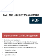 Cash and Liquidity Management