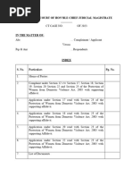 Domestic Violence Complaint Draft Format | PDF | Affidavit | Marriage