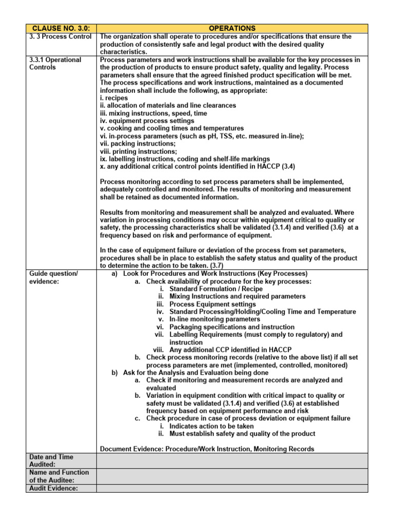Process Control and HACCP Guidelines | PDF | Calibration | Food Safety