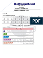 Chapter 1 - Numbers Up To 100 - Mathematics - Grade 1 - CAIE (2023 - 24)