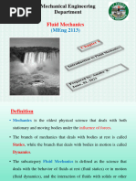 Module 1 - Chapter 1 Fluid Mechanics | PDF | Fluid Dynamics | Fluid ...