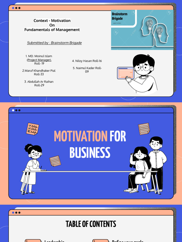 Business Motivation Strategies Guide | PDF | Motivation | Motivational