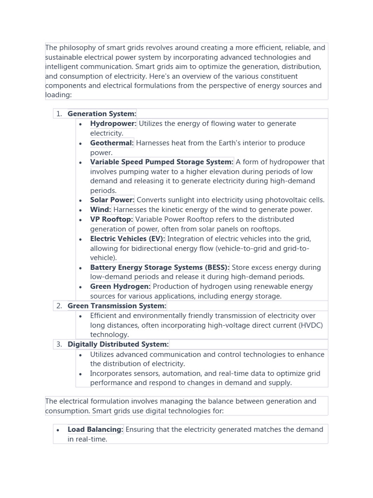 Smart Grid Philosophy and Optimization | PDF | Smart Grid | Electrical Grid
