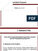 Impact of Stock Markets on Bangladesh's Economic Growth