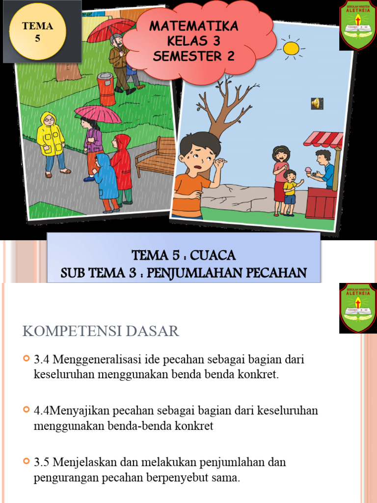 Penjumlahan Pecahan Kelas 3 Matematika | PDF