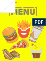 Black Red Green Modern Burger and Pizza Restaurant Menu Document