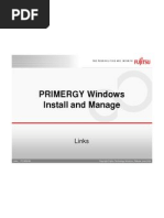 PRIMERGY Windows Install and Manage: Links