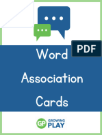 Taboo Word Association Cards
