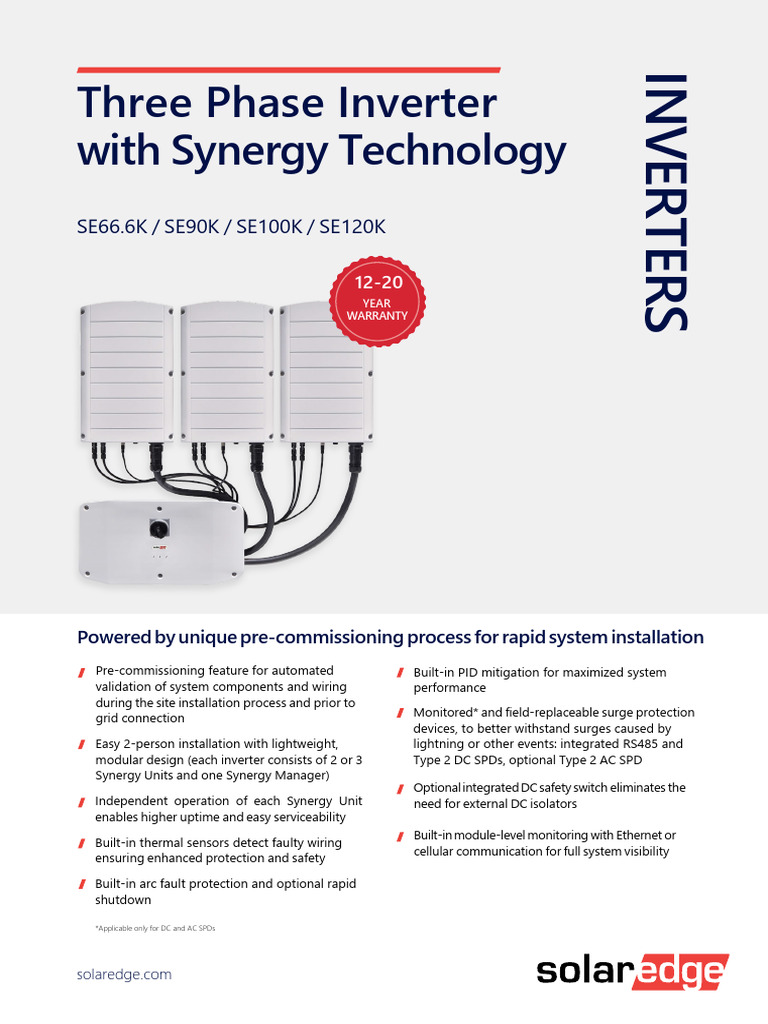 Three Phase Inverter Datasheet | PDF | Power Inverter | Alternating Current