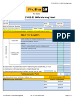 F 11+QP 012 13 Skills Marking Sheet