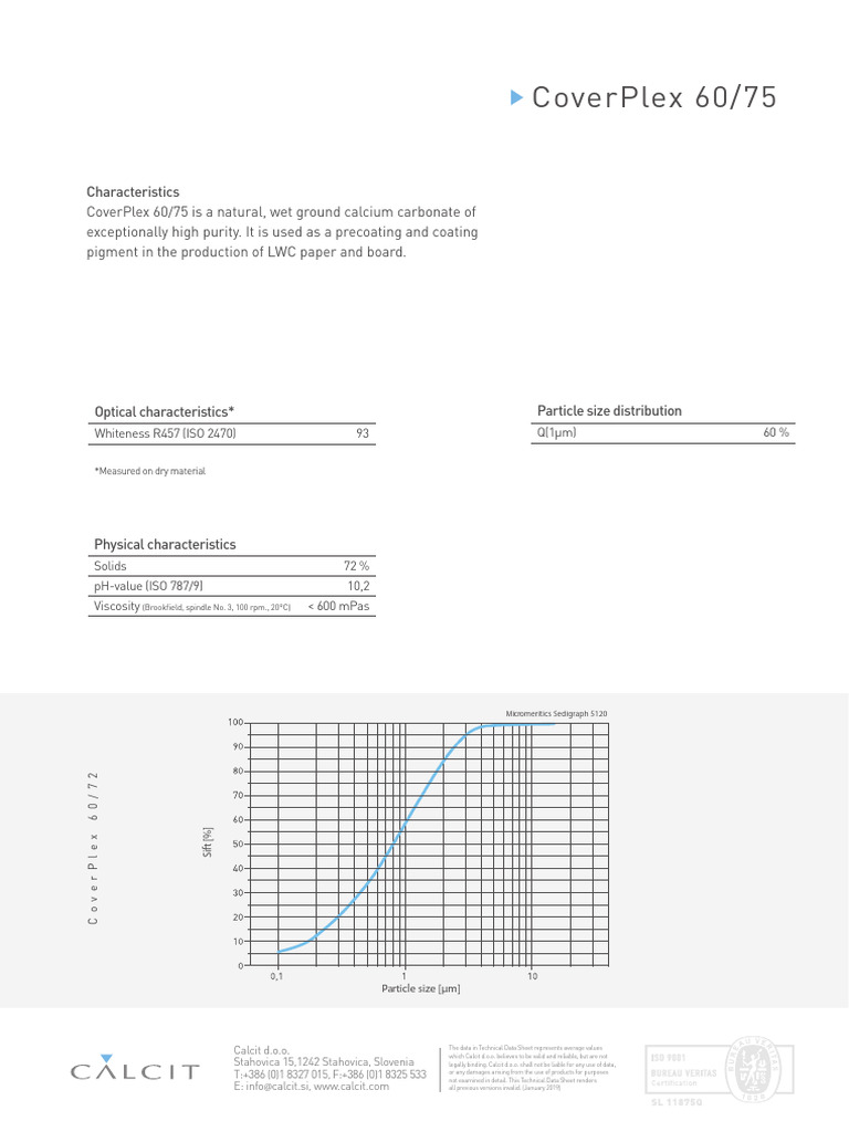 CoverPlex Technical Data Overview | PDF | Chemistry | Industrial Processes