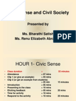 Civic Sense and Civic Society