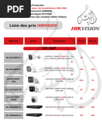 Easy Protection Liste Des Prix HIKVISION Pour Les Installateurs MAI 2024