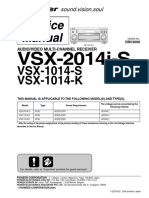 Pioneer Vsx-1014 & Vsx-2014 .Rrv3008 - SM