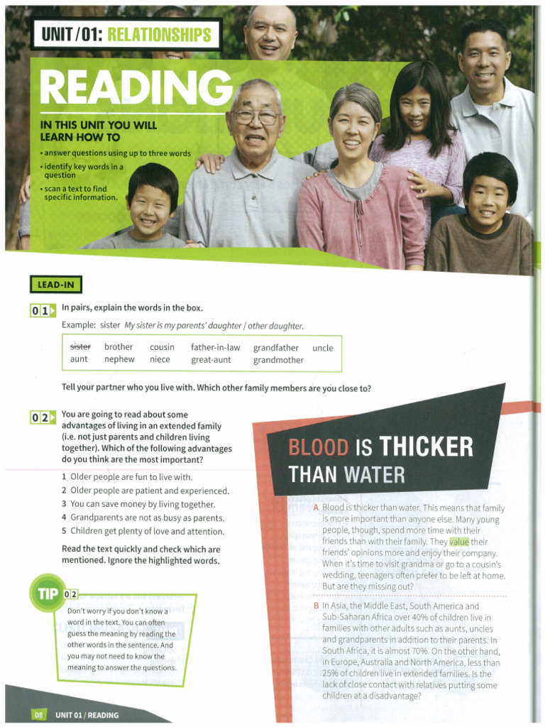 (IELTS Foundation) READING WEEK 1 - Student - S Handout - Demo | PDF