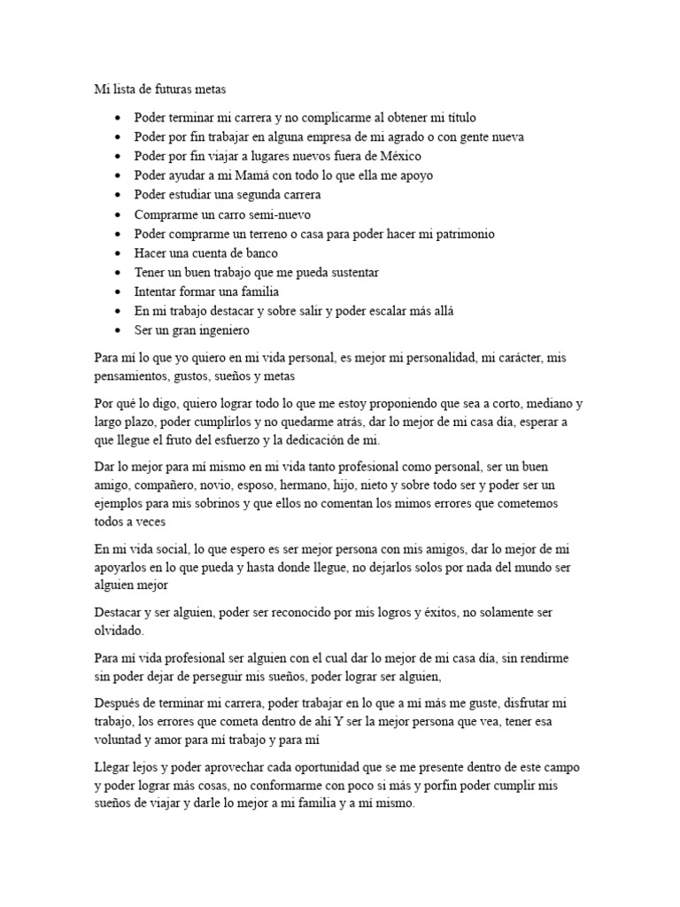 Documento | PDF | Crecimiento personal y profesional | Estilo de vida