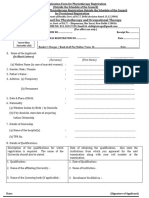 PT Application Form