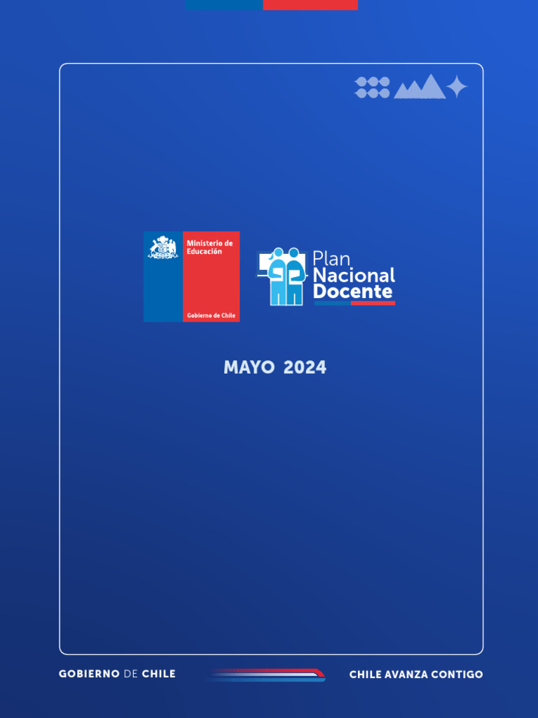 Plan Nacional Docente de Chile 2024 | PDF | Aprendizaje | Modificación ...