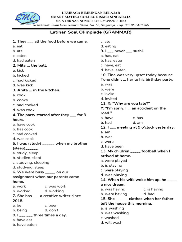 Latihan Soal Olimpiade Pdf