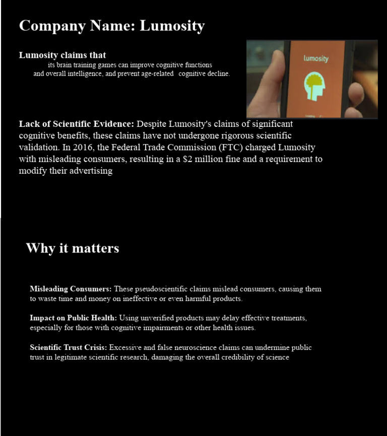 LumosityNeuro Bunk PDF