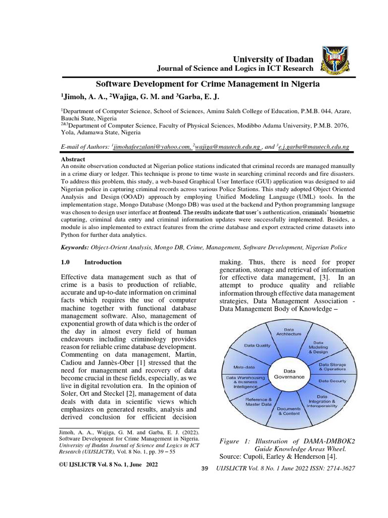 Eniola trd,+UIJSLICTR 8 1 Pgs 39 55 | PDF | Databases | Conceptual Model