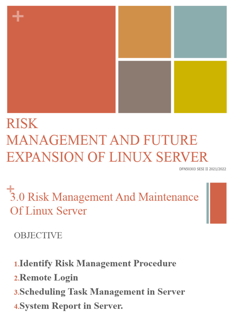 Chapter 3 Risk Management and Future Expansion of Linux Server | PDF ...