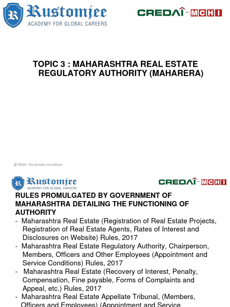 Maharera Authority Download Free Pdf Business