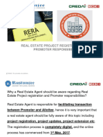 Real Estate Project Registration & Promoters Responsibilities