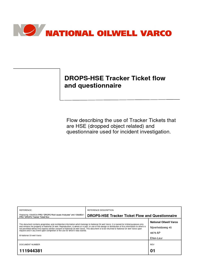 HSE Tracker Ticket Flow for DROPS | PDF | Kinetic Energy | Potential Energy