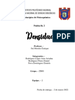 Practica 3.- Densidad