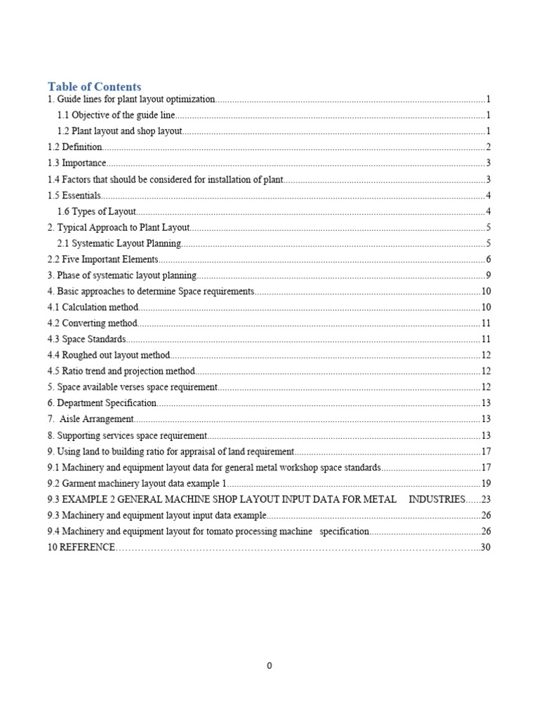 Plant Layout Optimization Guidelines | PDF | Page Layout | Warehouse