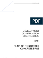 C248-Plain or Concrete Reinforced Base
