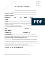 Practicum Application Form