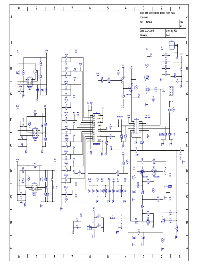 Xbox One Controller Schematic PDF