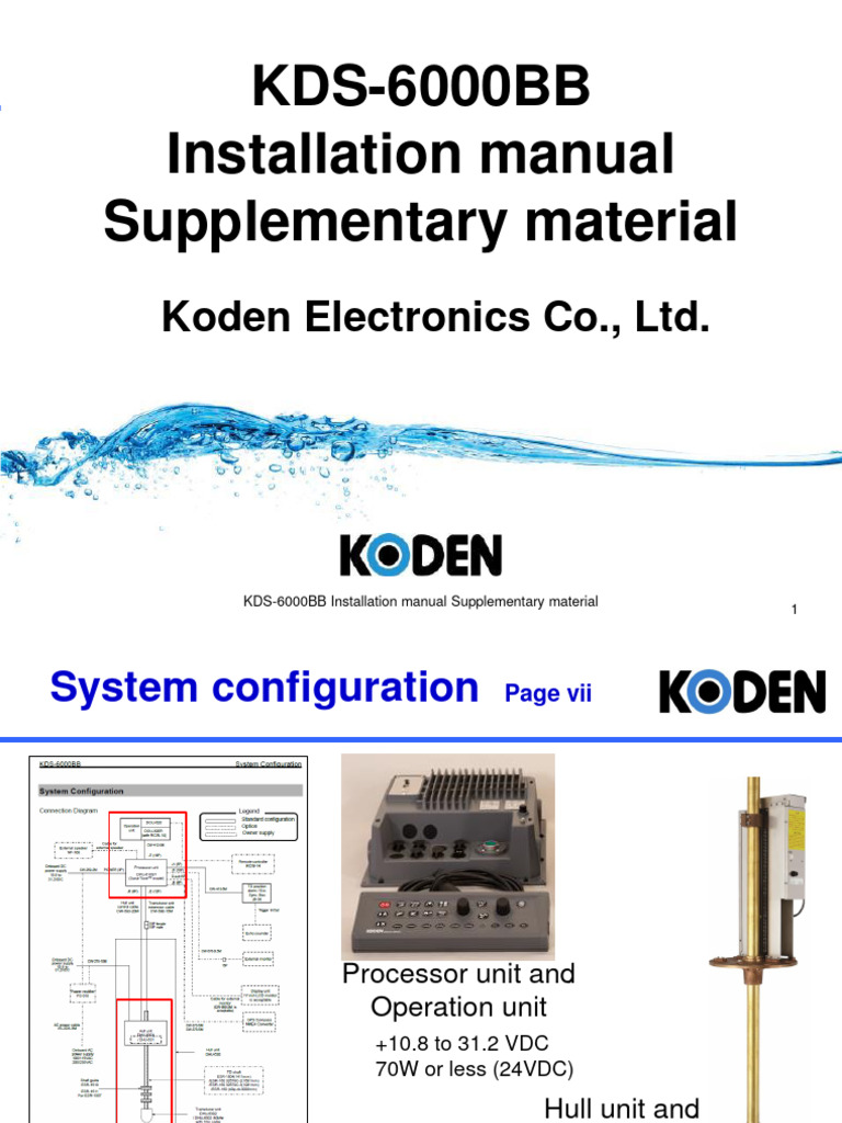 KDS-6000BB Installation Guide | PDF | Manufactured Goods | Computer ...