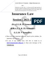 Insurance Law (English) 2021
