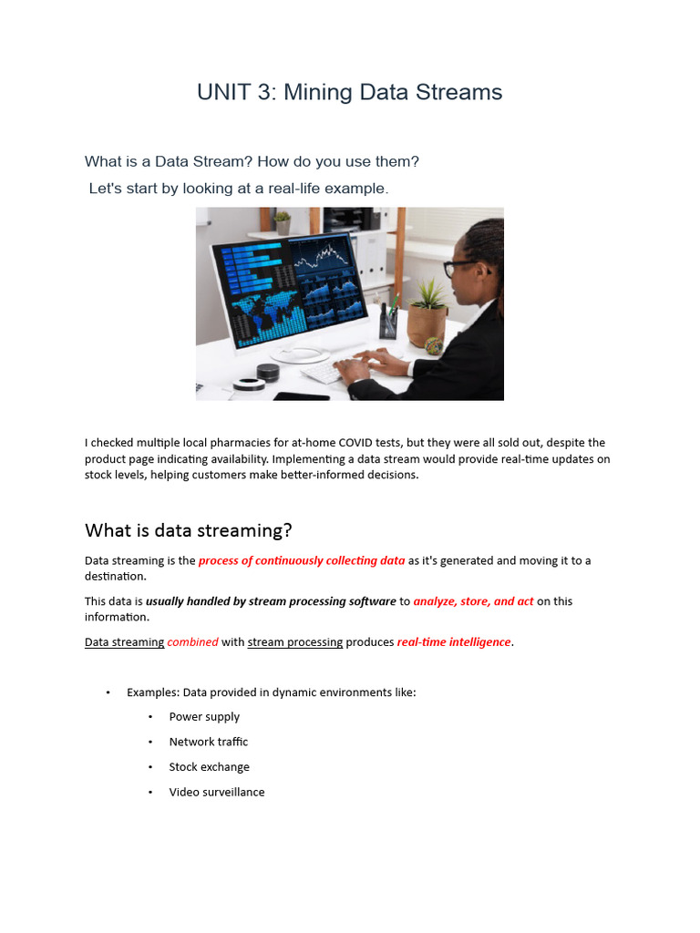 Data Streaming for Tech Professionals | PDF | Sampling (Statistics ...