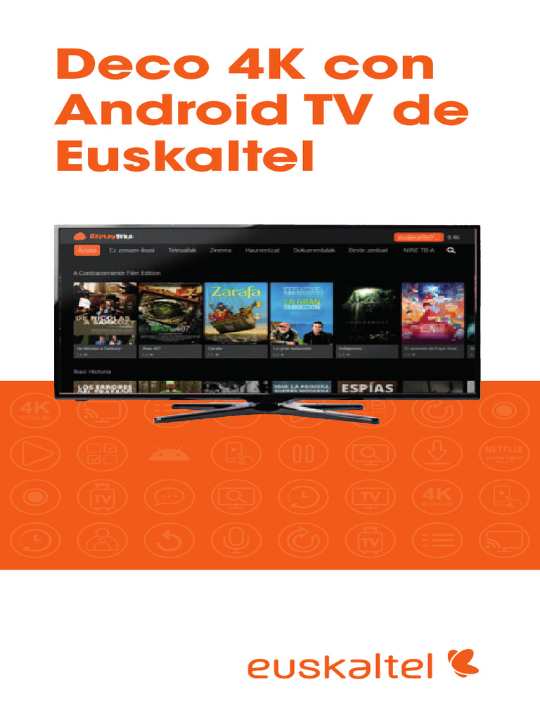 Deco 4K Android TV de Euskaltel: Guía Rápida | PDF | Google Play ...