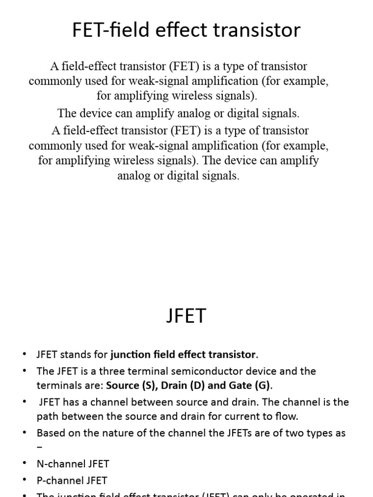 Unit - 3 Jfet Mosfet and Igbt | PDF | Field Effect Transistor | Mosfet