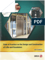 Code of Practice On The Design and Construction of Lifts and Escalators