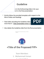 FYP Proposal Presentation