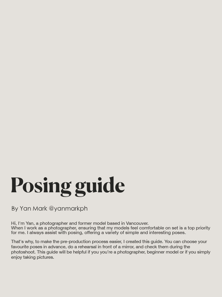Posing Guide PDF