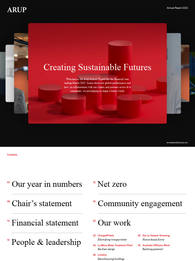 Arup Annual Report 2023: Financials & Impact | PDF | Carbon Footprint ...