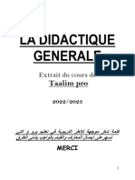 LA DIDACTIQUE GENERALE - (Francaise-Arabe)